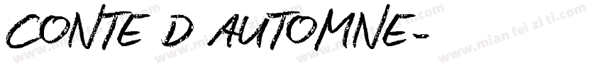 CONTE D AUTOMNE字体转换
